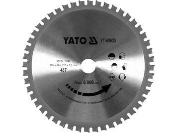 Пиляльний диск WIDIA для сталі 185/48T 20мм YATO YT-60625 YT-60625 фото