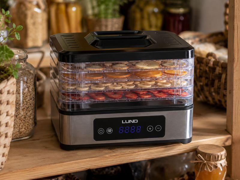 Сушарка для харчових продуктів на 5 лотків, 400 Вт LUND 68284 Lund 68284 фото