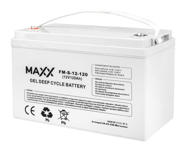 Гелевий акумулятор DEEP CYCLE MAXX 120(S)Ah 12V 4SUN B0012 AKU72 фото
