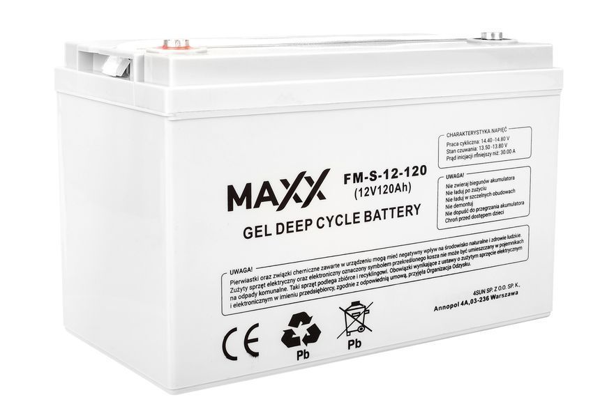 Гелевий акумулятор DEEP CYCLE MAXX 120(S)Ah 12V 4SUN B0012 AKU72 фото