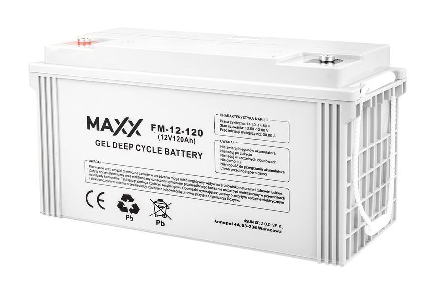 Гелевий акумулятор DEEP CYCLE MAXX 120 Аг 12 В 4SUN B0002 AKU77 фото