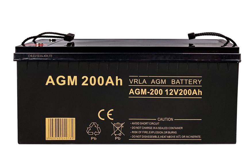 Необслуговуваний акумулятор AGM VRLA 12 В 200 А&middot;год VOLT POLSKA 6AKUXAG200 AKU13 фото