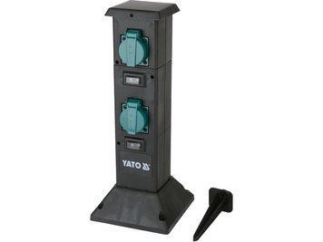 Садовий сталевий розетковий стовп PP IP44 4х230В YATO YT-81274 YT-81274 фото