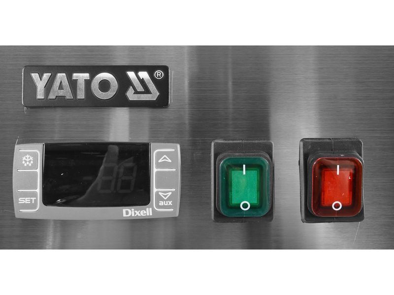 Однокамерна холодильна шафа GN 2/1 650 л, скляна YATO YG-05225 YG-05225 фото