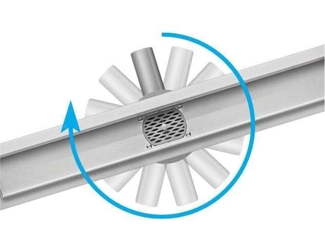 Лінійний трап з поворотним сифоном ROTARY 60 см Fala 75346 (сухий затвор) Fala 75346 фото