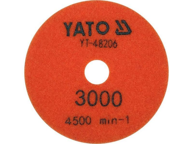 Алмазний диск для полірування граніту 100мм, Р3000 YATO YT-48206 YT-48206 фото