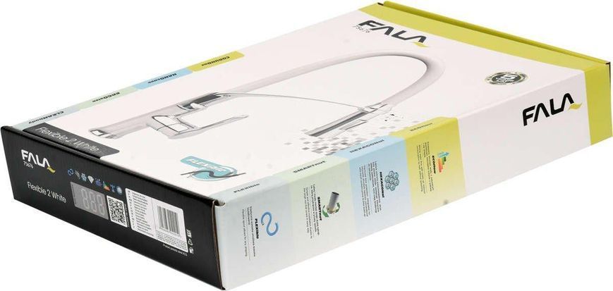 Змішувач для раковини з гнучким виливом FLEXIBLE 2-WHITE Fala 75676 Fala 75676 фото
