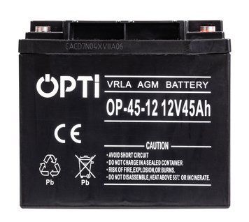 Акумулятор AGM OPTI 12 В 45 А&middot;год необслуговуваний VOLT POLSKA 6AKUV045AG AKU19 фото