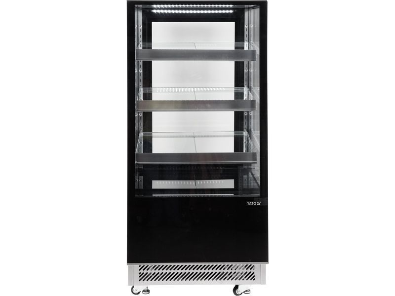 Холодильна вітринна шафа 350 л, 65x80x144 см, чорний YATO YG-05040 YG-05040 фото