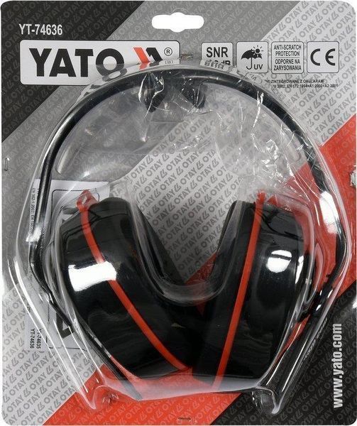 Протишумові будівельні навушники з окулярами YATO YT-74636 YT-74636 фото