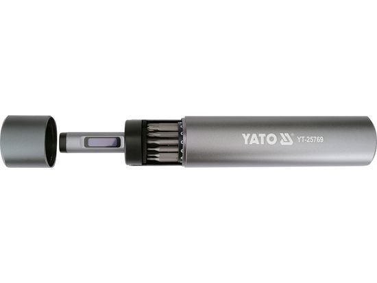 Акумуляторна викрутка 3.7В з бітами 61 шт. YATO YT-25769 YT-25769 фото