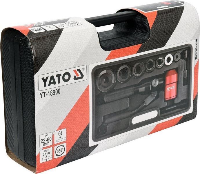 Пробійник гідравлічний для отворів в листах 22-60 мм YATO YT-18900 YT-18900 фото