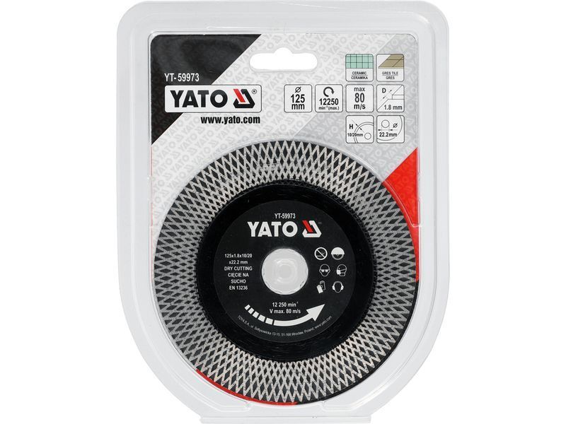 Диск алмазний з кераміки та гресу YATO YT-59973 YT-59973 фото