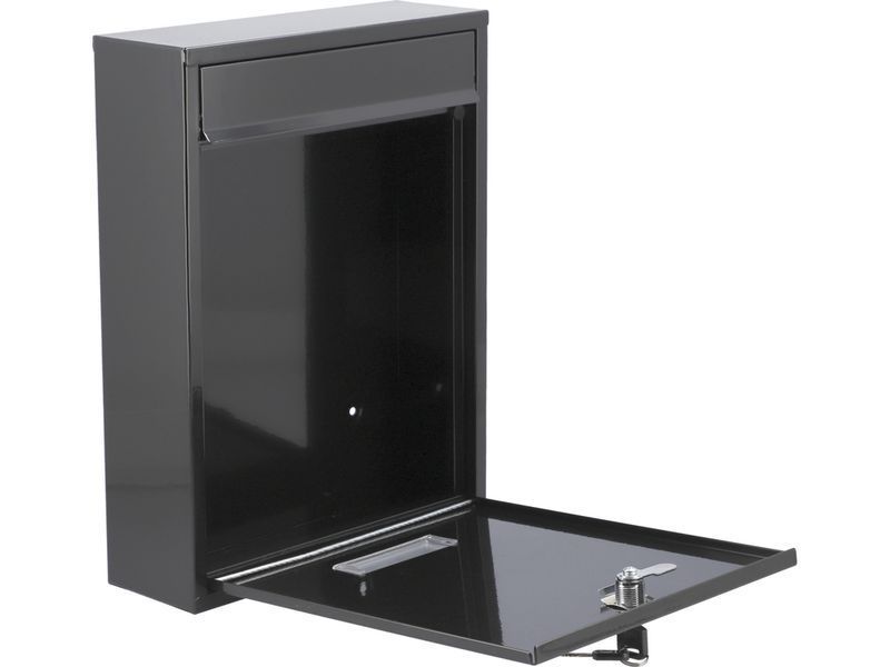Поштова скринька 360x260x80 мм чорна VOREL 78555 VOREL 78555 фото