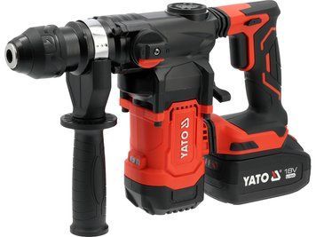 Ударний дриль SDS+ 18 В 3.8 Дж (безщітковий двигун; 4.0 Ач) YATO YT-827740 YT-827740 фото