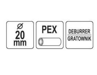 Калібратор для труб PEX-AL-PEX 25, 26мм з фаскознімачом YATO YT-22377 YT-22377 фото
