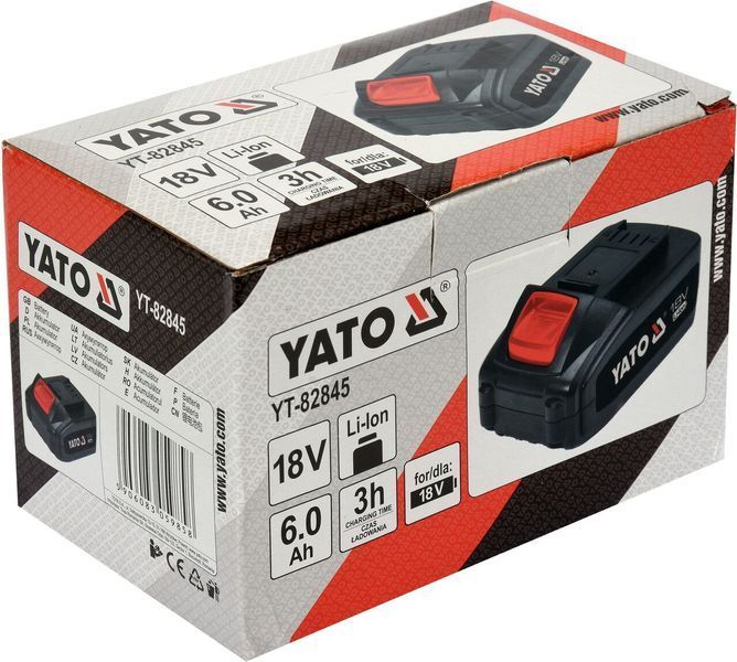 Акумулятор Li-Ion 18V 6Ah YATO YT-82845 YT-82845 фото