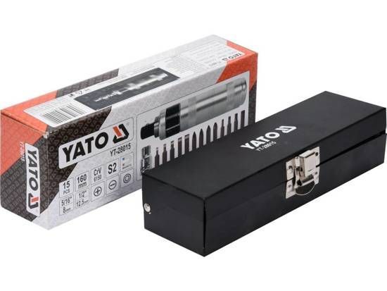 Набір викруток з магнітними наконечниками 15 шт. YATO YT-28015 YT-28015 фото