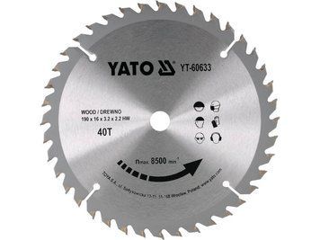 Пиляльний диск WIDIA для дерева 190х40Тх16мм YATO YT-60633 YT-60633 фото