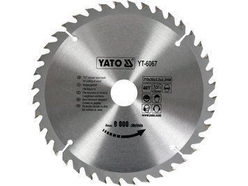 Пильний диск WIDIA для дерева 210х40Tх30мм YATO YT-6067 YT-6067 фото