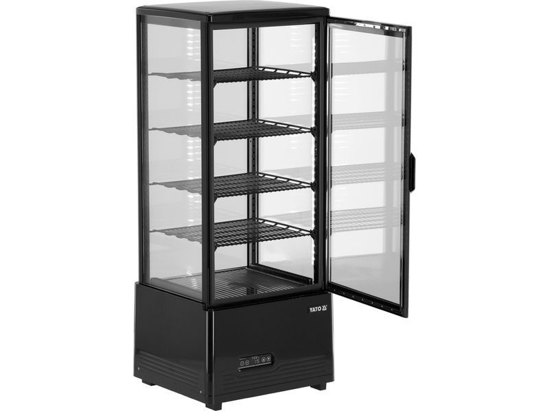 Холодильна вітринна шафа 98 л, 46x41x112 см, чорна YATO YG-05053 YG-05053 фото