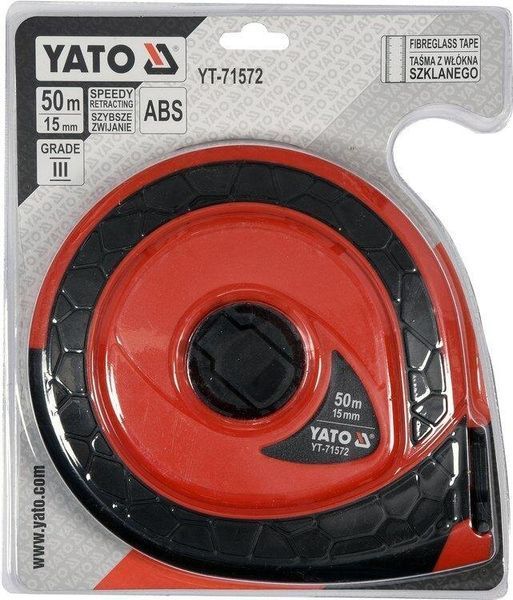 Рулетка скловолоконна 50м х 15мм YATO YT-71572 YT-71572 фото