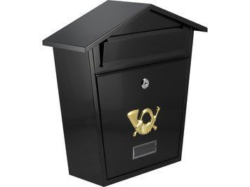 Поштова скринька 380x320x105 мм чорна VOREL 78580 VOREL 78580 фото