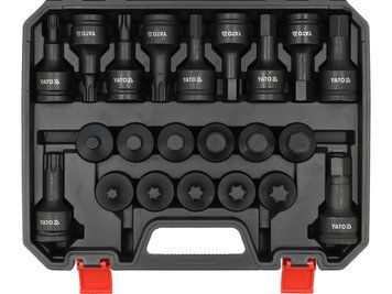 Набір ударних шестигранних ключів 3/4" HEX/TORX 22 шт. YATO YT-10656 YT-10656 фото