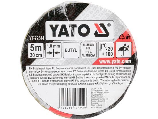 Бутилова стрічка 300мм х 5м YATO YT-72544 YT-72544 фото