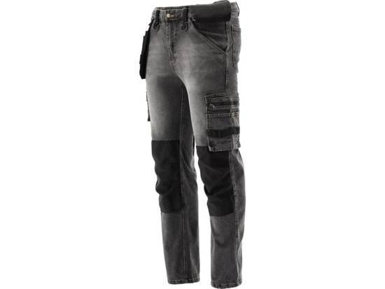 Робочі штани еластичні джинси L/XL сіро-сталевий колір YATO YT-79063 YT-79063 фото