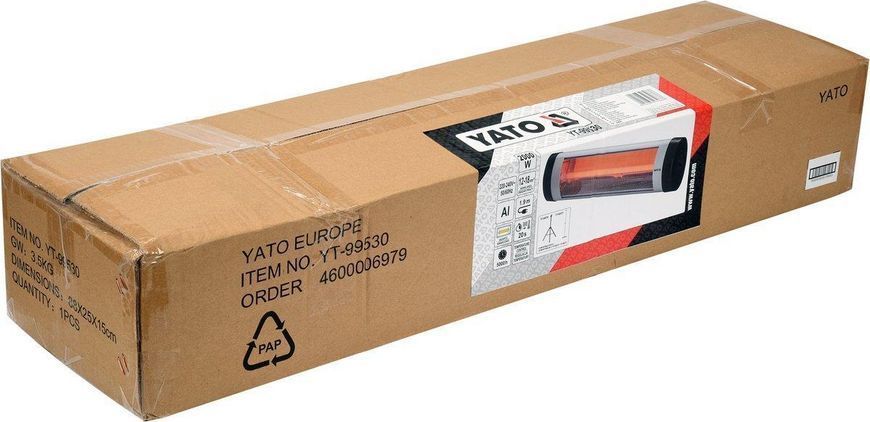 Кварцовий інфрачервоний обігрівач YATO YT-99530 YT-99530 фото
