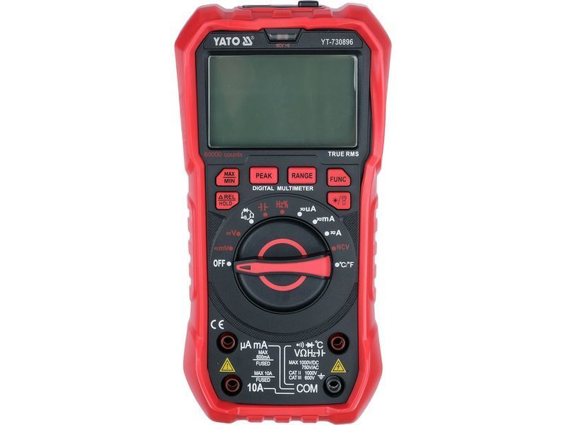 Цифровий мультиметр TRUE RMS AC+DC LCD 60000 YATO YT-730896 YT-730896 фото