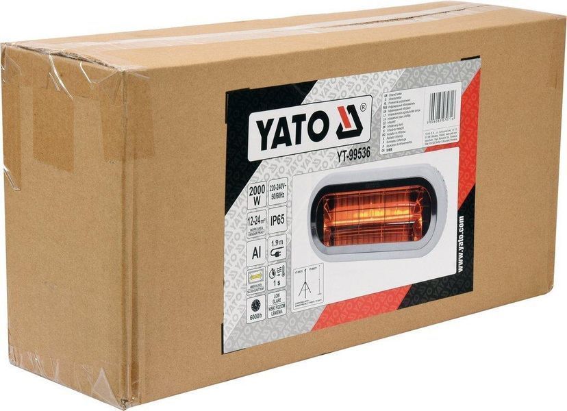 Інфрачервоний обігрівач з низьким рівнем відблисків YATO YT-99536 YT-99536 фото