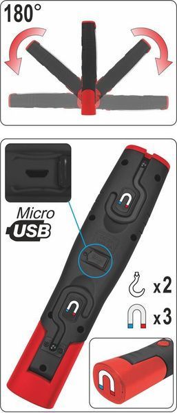 Світлодіодний ліхтар для майстерні YATO YT-08507 YT-08507 фото