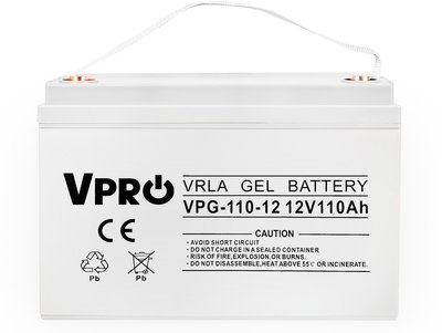 Необслуговуваний акумулятор V-PRO GEL 110 Аг 12 В VOLT POLSKA 6AKUGEL110 AKU56 фото