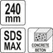 Відбійний молоток для вирівнювання бетону 60 мм SDS Max YATO YT-47348 YT-47348 фото 4