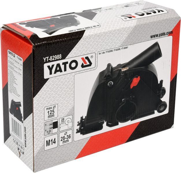 Кришка з системою пиловидалення для болгарки 125мм YATO YT-82988 YT-82988 фото