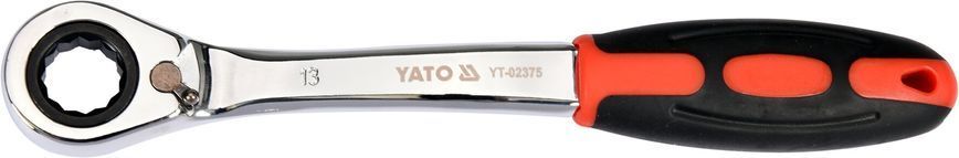 Ключ накидний вигнутий з тріскачкою 13 мм YATO YT-02375 YT-02375 фото