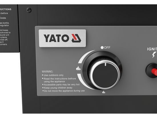 Газово-вугільний садовий гриль 4в1 YATO YG-20038 YG-20038 фото