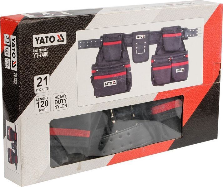 Пояс з кишенями для носіння інструменту YATO YT-7400 YT-7400 фото