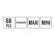 Комплект запобіжників MINI/STANDARD/MAXI 88 шт. YATO YT-83147 YT-83147 фото 3