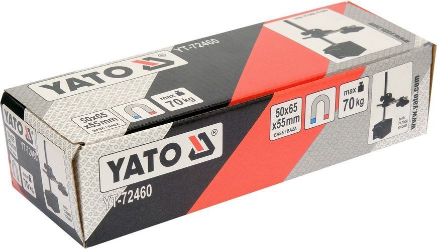 Магнітна підставка приладу вимірювання биття YATO YT-72460 YT-72460 фото