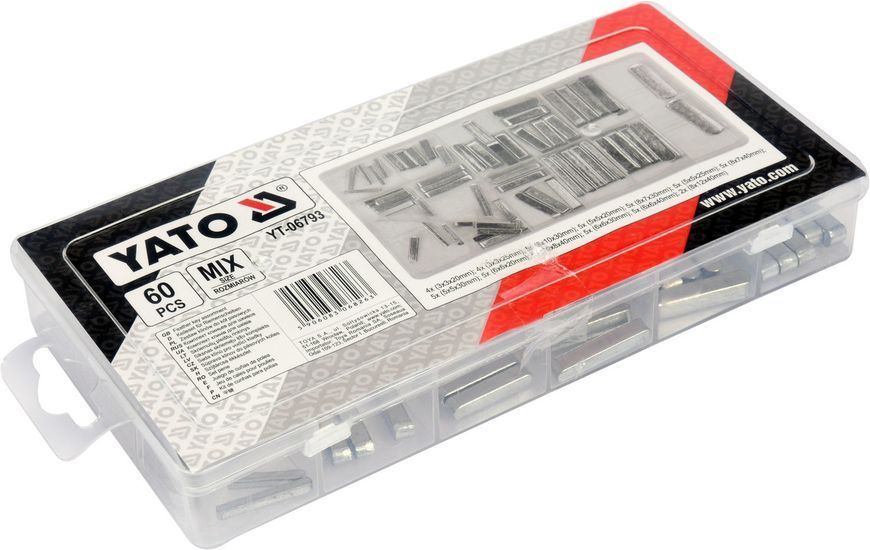 Комплект колодок для шківів 60 шт YATO YT-06793 YT-06793 фото