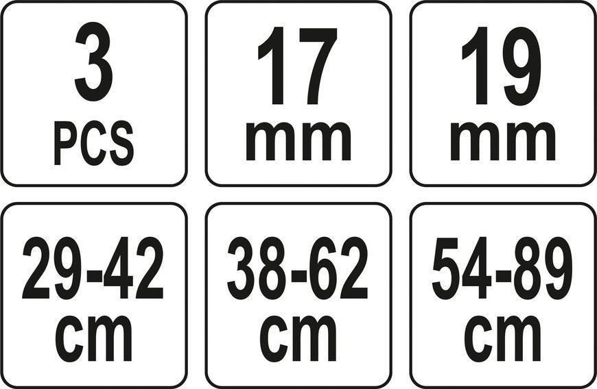 Комплект розширювачів вихлопної труби YATO YT-06166 YT-06166 фото