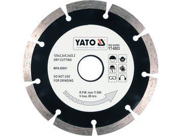 Диск сегментний відрізний алмазний 125 мм YATO YT-6003 YT-6003 фото