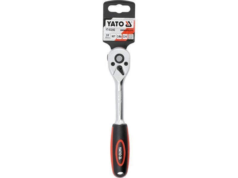 Тріскачка 3/8' 90T 210мм YATO YT-03242 YT-03242 фото