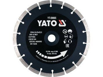 Алмазний диск 230 мм сегментований для бетону YATO YT-59965 YT-59965 фото