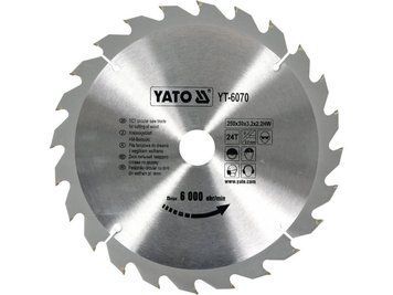 Пильний диск WIDIA для дерева 250х24Tх30мм YATO YT-6070 YT-6070 фото