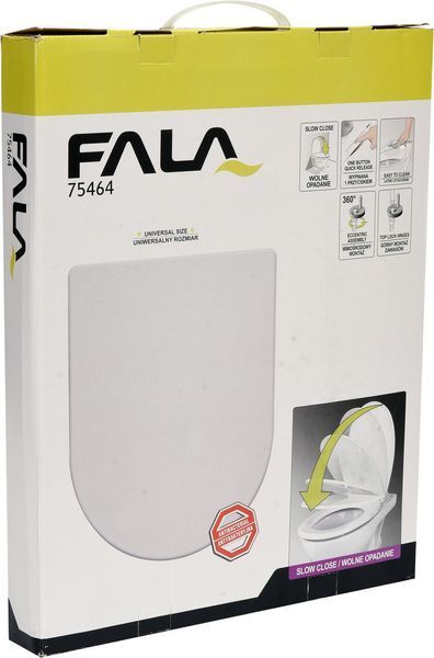Кришка для унітазу з повільним опусканням Fala 75464 Fala 75464 фото
