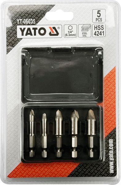 Набір екстракторів 5 шт. YATO YT-06035 YT-06035 фото